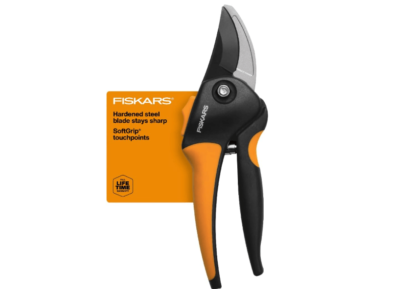 
Fiskars Bypass Pruning Shears, Branch Cutter with 5/8" Cut Capacity, Garden Shears with Sharp Steel Blade, Rust Resistant, Ergonomic Pruners 
