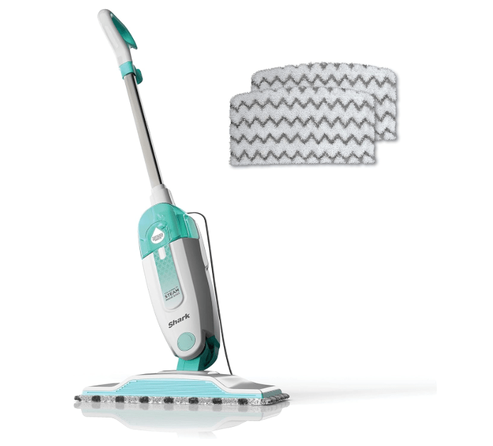 
Shark Steam Mop with 2 Machine Washable Dirt Grip Pads, Removable Water Tank, Lightweight, Steam Cleaner for sealed Hard Floo