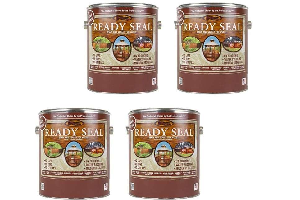  Ready Seal Goof Proof Semi-Transparent Light Oak Oil-Based Wood Stain and Sealer 1 Gal. - Case of: 44