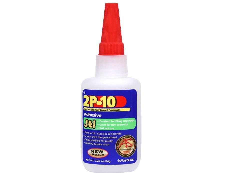 
FastCap 2P-10 Professional Jel Wood Adhesive Glue - Ideal for Wood Works - All Purpose Application - 4000 PSI Tensile & Sheer - 