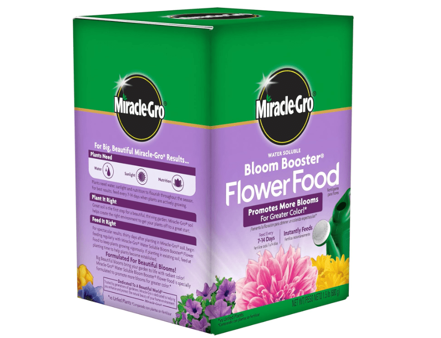 
Miracle-Gro Water Soluble Bloom Booster Flower Food, for Use on All Annuals and Perennials,