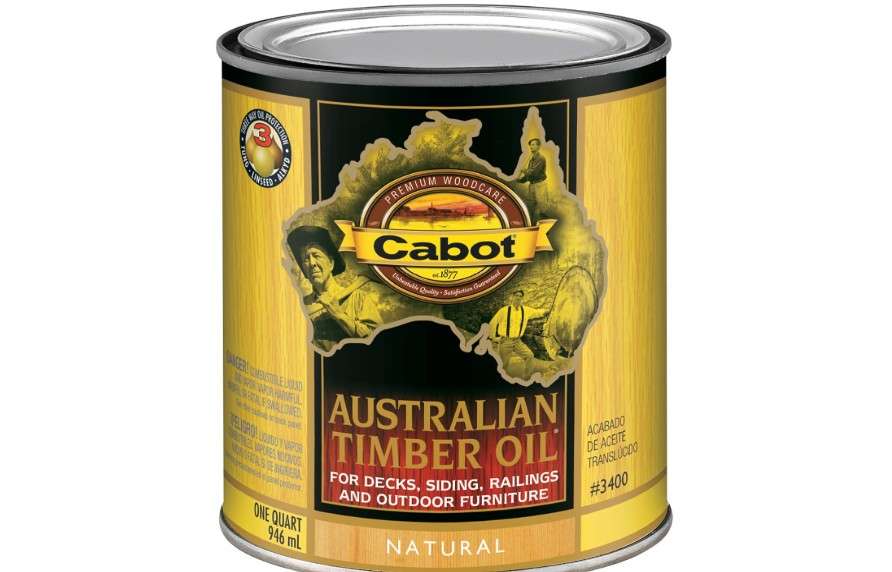
Cabot Australian Timber Oil Wood Stain and Protector, Natural, 1 Quart