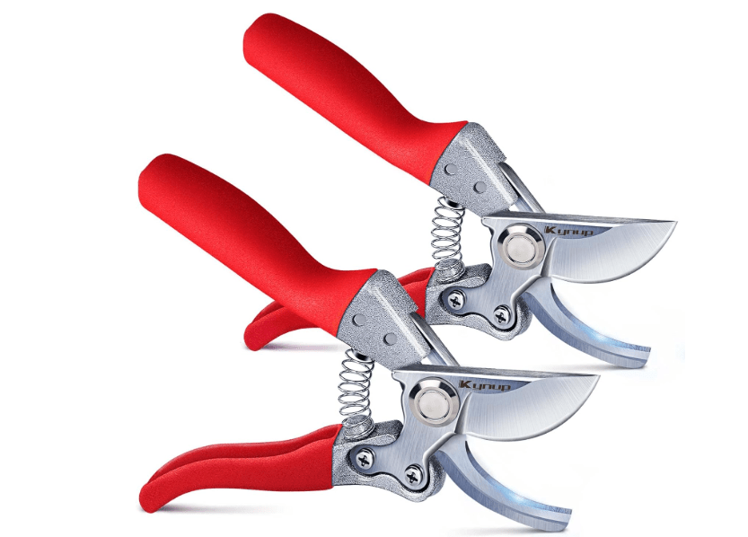 
Kynup 2Packs Pruning Shears for Gardening, Garden Shears Scissors Heavy Duty, Bypass Pruner Hand Shears, Tree Trimmers Secateurs, Garden Clippers for Plants