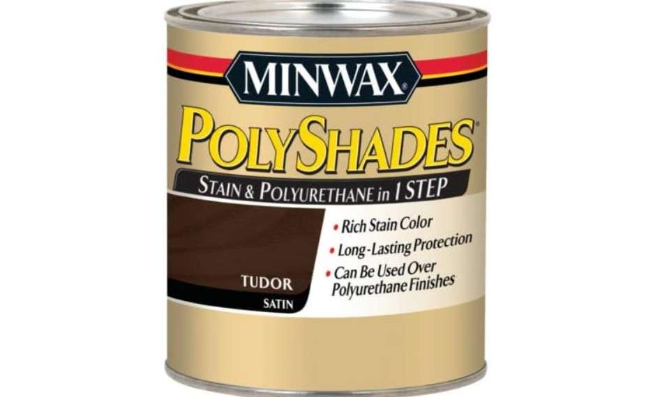 
Minwax PolyShades Wood Stain + Polyurethane Finish – ½ Pint, Tudor, Satin