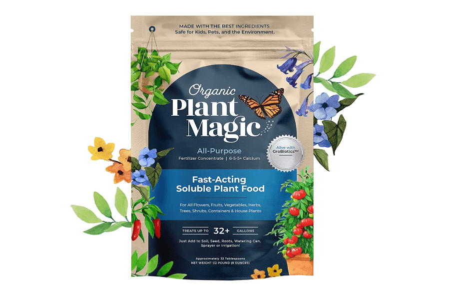 
Organic Plant Magic - Truly Organic™ Fast-Acting Water Soluble Plant Food - All-Purpose Fertilizer Concentrate for Flower, Vegetable, Herb, Fruit Tree