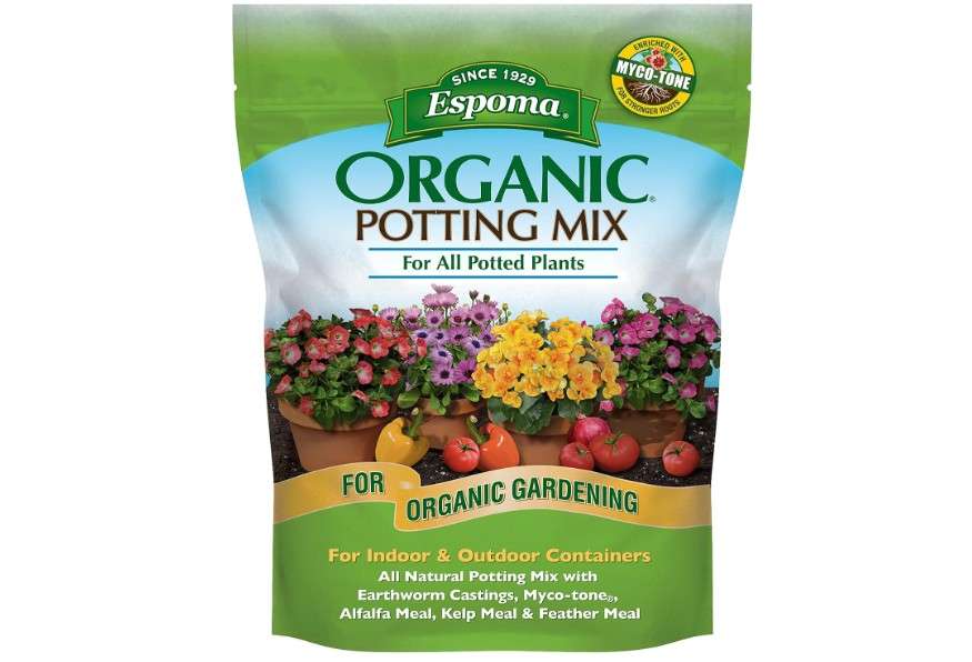  Espoma Organic Potting Soil Mix - All Natural Potting Mix For All Indoor & Outdoor Containers Including Herbs & Vegetables. For Organic Gardening,