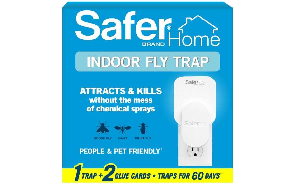 
Safer Home Indoor Plug-In Fly Trap - SH502 - Effective Fruit Fly Traps for Indoors, Gnat Traps for House Indoor, 400 Sq Ft Protection - Style: 1 Device 