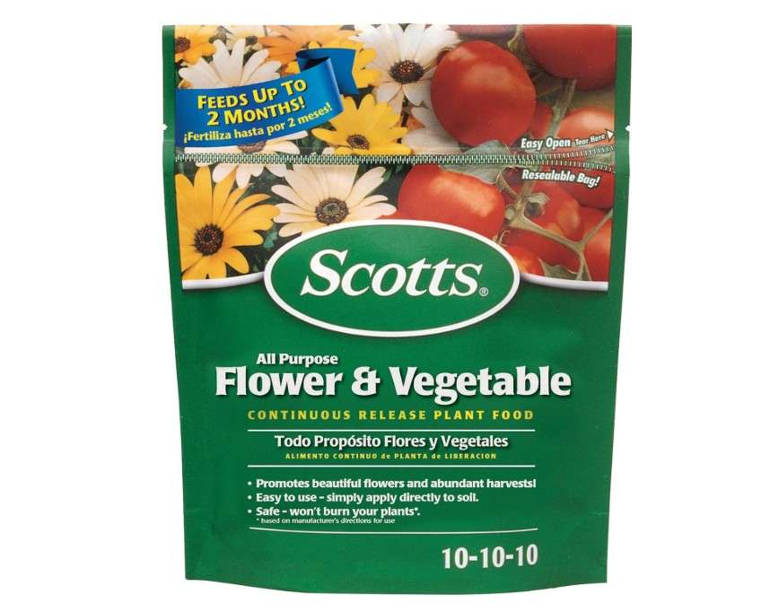 
Scotts All Purpose Flower and Vegetable Continuous Release Plant Food, For Outdoor In-Ground Plants, 3 lb.