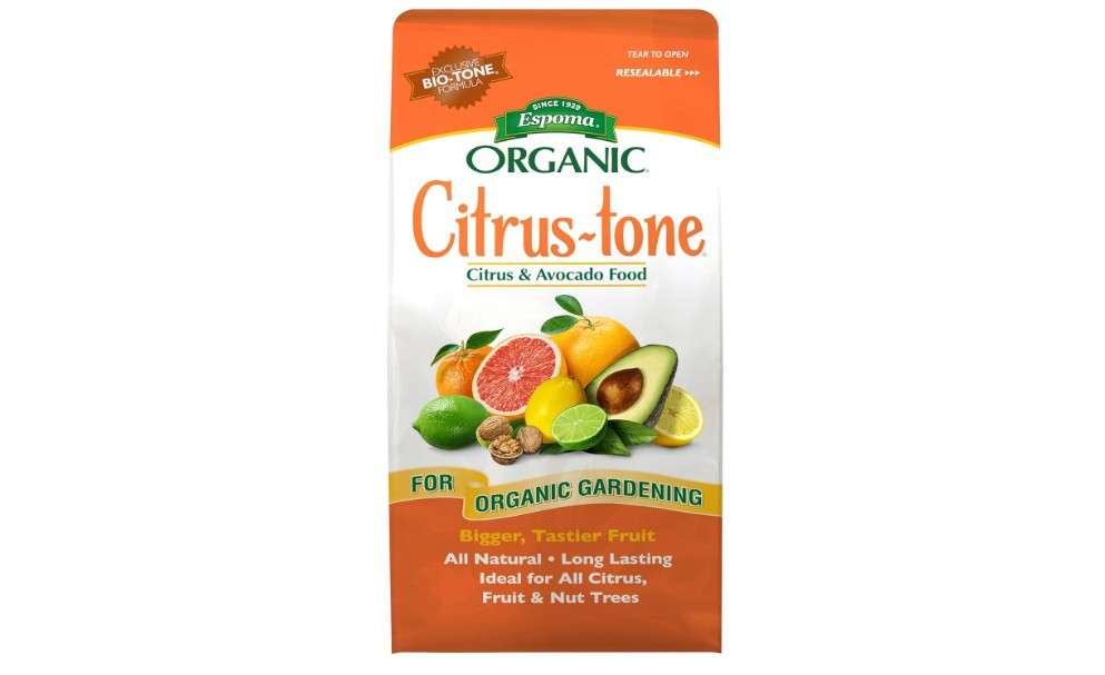  Espoma Organic Citrus-Tone 5-2-6 Natural & Organic Fertilizer and Plant Food for All Citrus, Fruit, Nut & Avocado Trees; 4 lb. Bag. Promotes... 