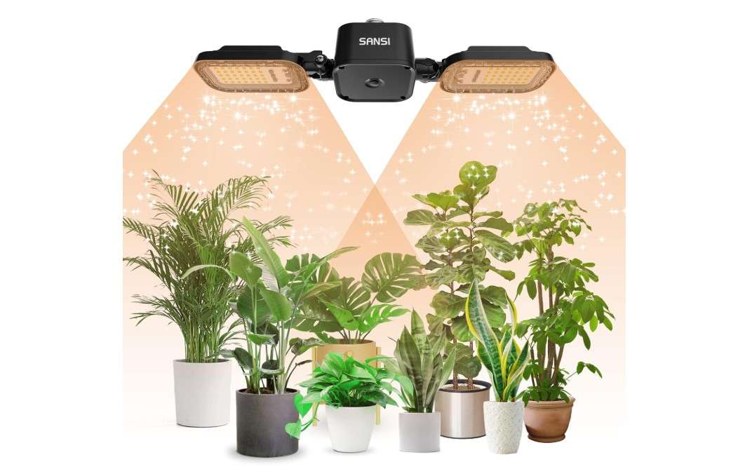 SANSI LED Grow Lights for Indoor Plants, Full Spectrum High PPF Plant Grow Light, 60W Indoor Plant Lights for 2x3ft Growing, Seed Starting, Blooming