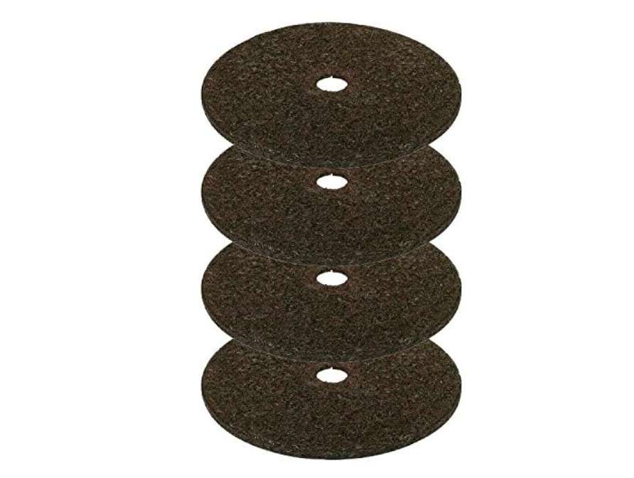 
Rocky Mountain 30-Inch Tree Mulch Ring Weed Preventer (Pack of 4) - Recycled Heavy Duty Rubber - Mower Safe - No Landscape Staples Needed - Natural Look