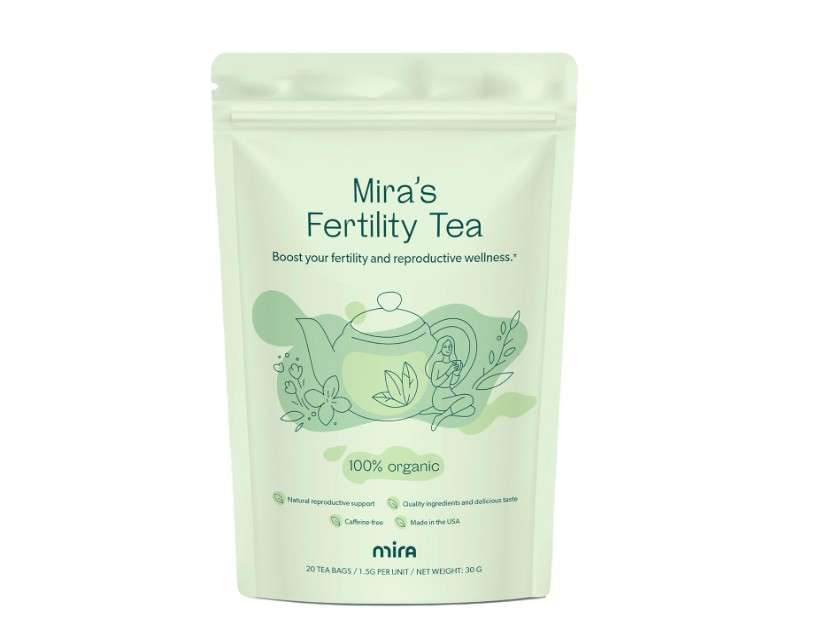 Mira Fertility Tea, Caffeine-Free, 100% Organic, Goji Berry and Ginger Root Helps Regulate Cycles, Support Conception, and Promote Hormone Balance