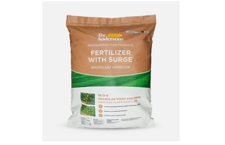  The Andersons Professional Surge Weed and Feed 16-0-9 Post-Emergent Weed Control and Fertilizer - Covers up to 16,000 sq ft (40 lb)