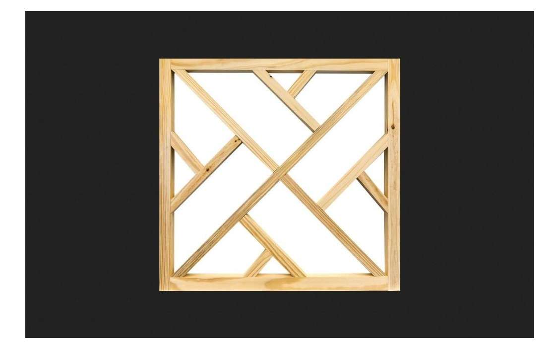 SCREEN TIGHT WCNDINS36 Chippendale Screen Door Insert, 36 in W, Wood
