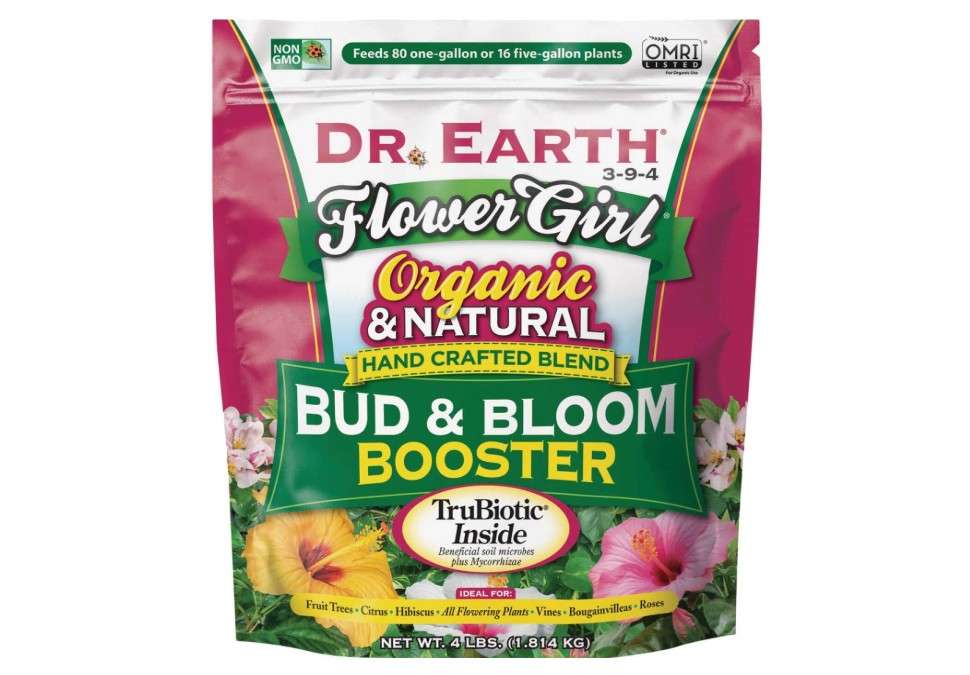  Dr. Earth Flower Girl Bud & Bloom 3-9-4 Organic Fertilizer Formula, 4-Pound Bag