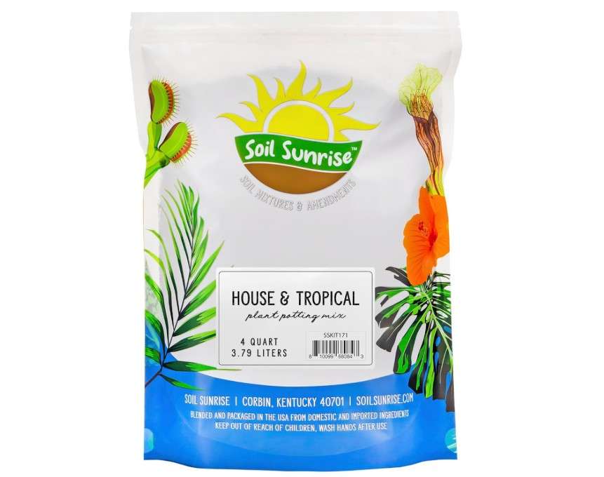 
Soil Sunrise Tropical Houseplant Potting Mix (4 Quarts); Ideal for Indoor/Outdoor Container Gardening