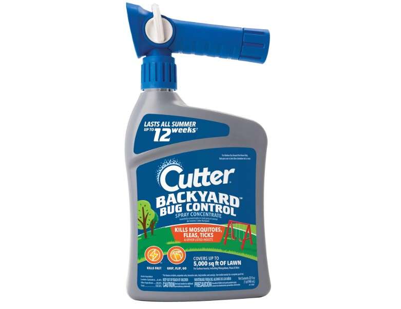  Cutter Backyard Bug Control Spray Concentrate, Mosquito Repellent, Kills Mosquitoes, Fleas & Listed Ants, 32 fl Ounce