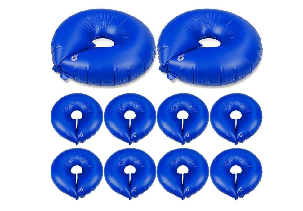 
Nuogo 10 Pcs Tree Watering Bag 15 Gallon, Slow Release Watering Ring PVC Planting Water Bag for Trees and Shrub, Automatic Tree Watering System Drip