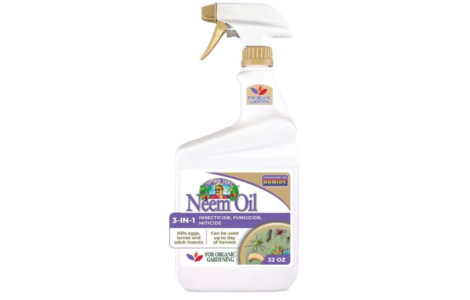 Bonide Captain Jack's Neem Oil, 32 oz Ready-to-Use Spray, Multi-Purpose Fungicide, Insecticide and Miticide for Organic Gardening