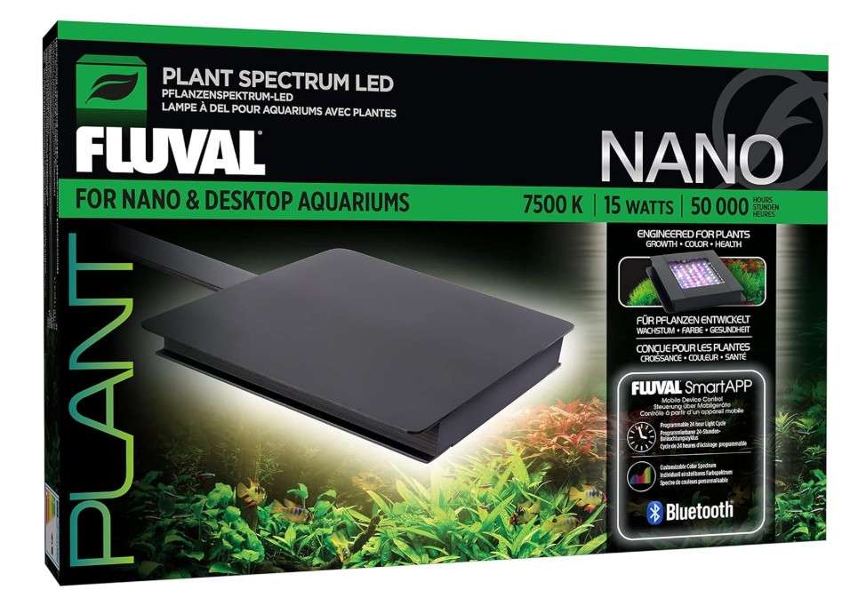 
Fluval Plant Nano LED Aquarium Lighting with Bluetooth, 15 Watts