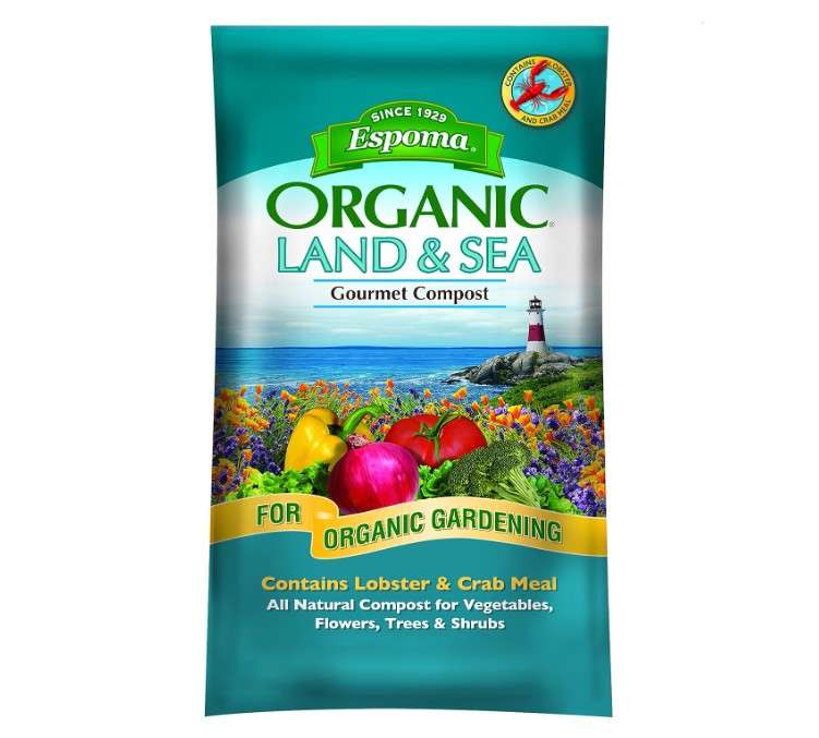 
Espoma Organic Land and Sea Gourmet Compost with Lobster & Crab Meal; the Best of Both Worlds! Gourmet Planting Mix for Vegetables, Flowers, Trees 
