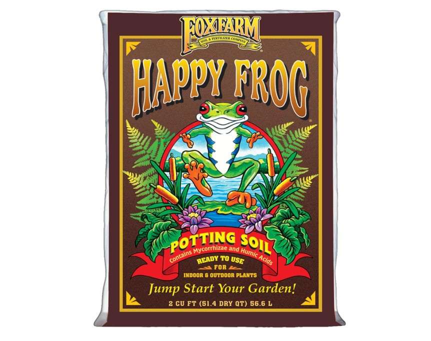 
FoxFarm Happy Frog Potting Soil, 2cu ft - for Indoor/Outdoor Container Plants, Improves Root Efficiency, pH Adjusted for Optimal Nutrient Uptake - Contains