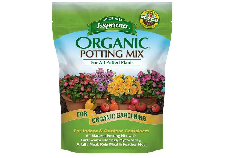 Espoma Organic Potting Soil Mix - All Natural Potting Mix For All Indoor & Outdoor Containers Including Herbs & Vegetables. For Organic Gardening