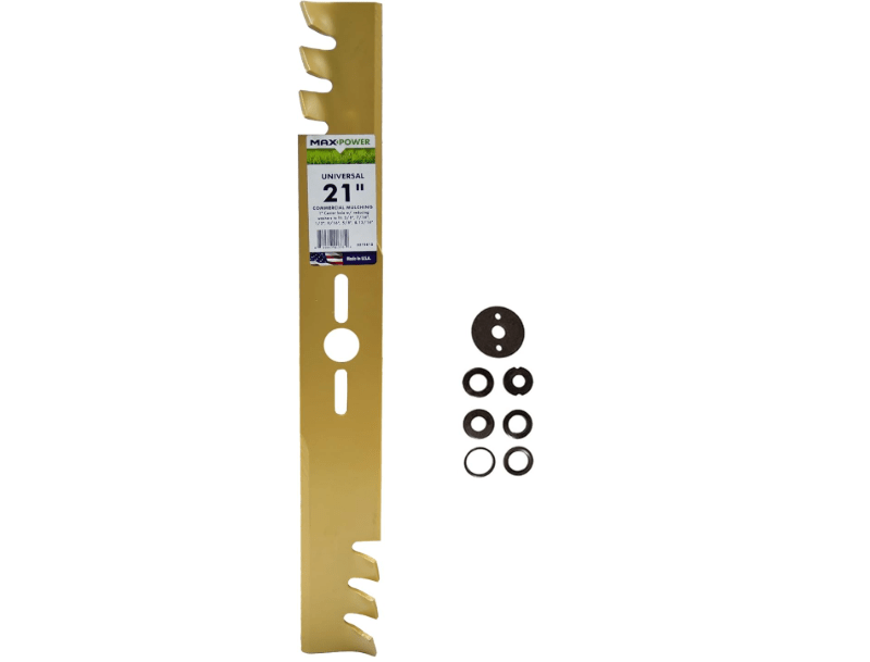 
Maxpower 331981B 21-Inch Universal Gold Metal Mulching Lawn Mower Blade