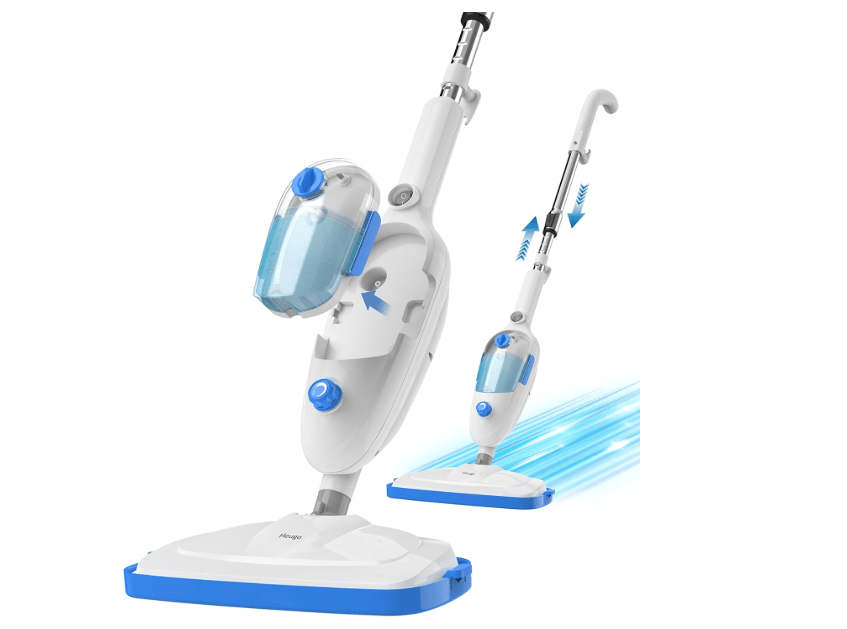 
Steam Mop for Hardwood Floor Cleaning, Floor Steamer Cleaner Lightweight for Vinyl, Laminate, Carpet, Tile Hard Floors w/Adjustable Steam Modes & Height..