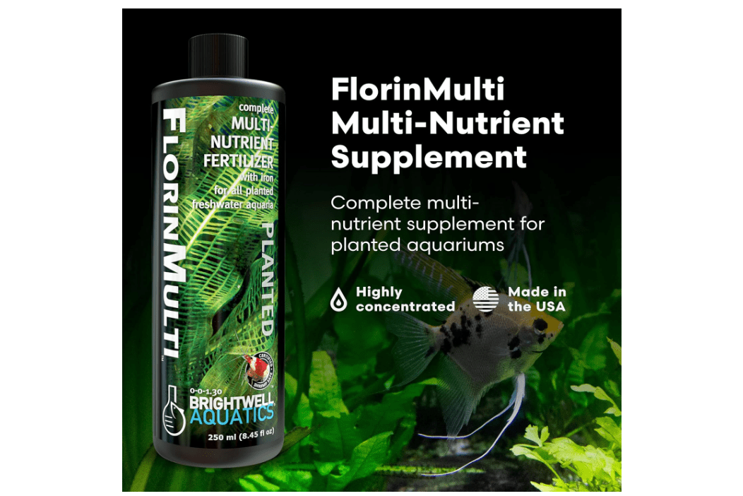 Brightwell Aquatics FlorinMulti - Multi-Nutrient Supplement for Planted Aquariums - Supports Healthy Growth, Macro & Trace Elements, Ideal for Shrimp