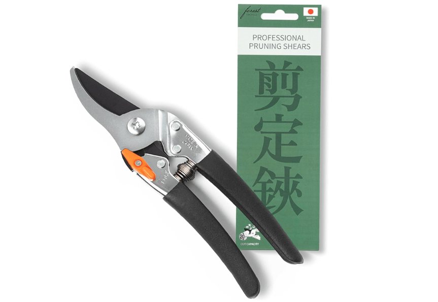 
Saboten Japan 7.9" Japanese Pruning Shears - Premium Steel Blades, Rust-Resistant Fluorine Coating, Ergonomic Grip, Duracon Safety Lock - forest.