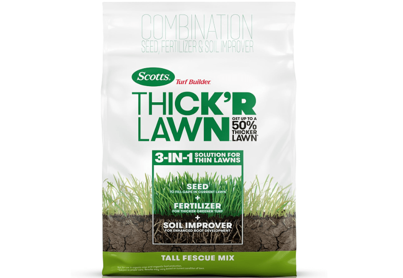 
Scotts Turf Builder THICK'R LAWN Grass Seed, Fertilizer, and Soil Improver for Tall Fescue, 4,000 sq. f