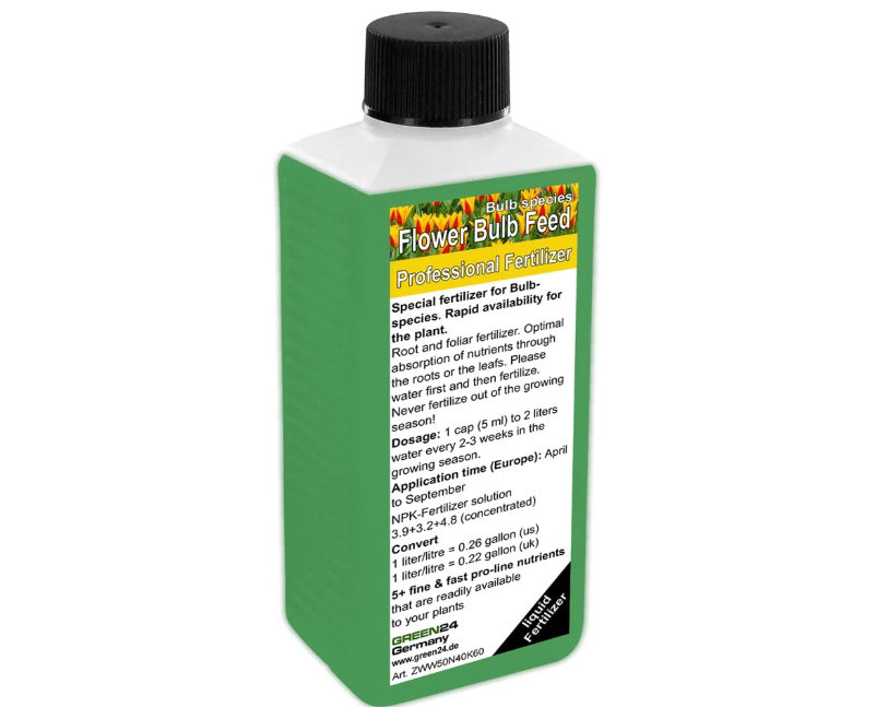 
GREEN24 Professional Liquid Fertilizer for Bulb Species - HighTech NPK, Root & Soil Foliar Fertiliser - Made in German