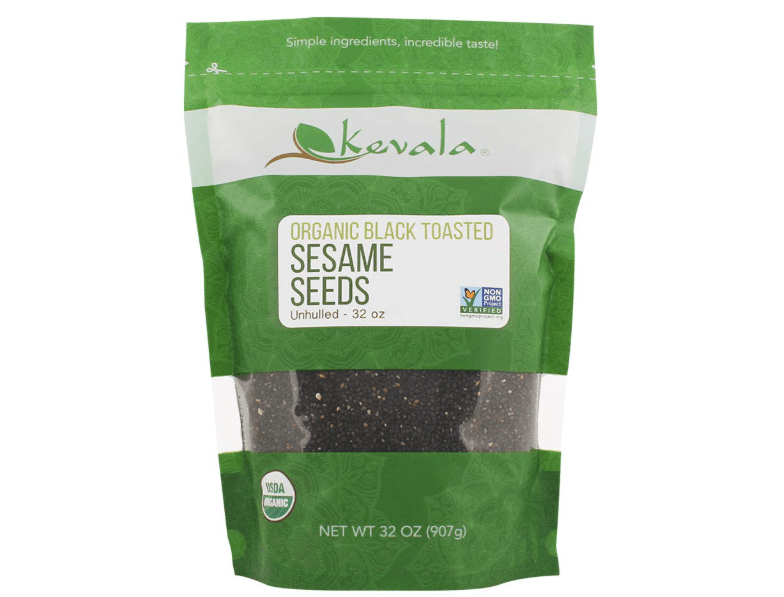 
Kevala Organic Black Toasted Sesame Seeds – 32 oz, 2 lb, Gluten Free, Vegan, Roasted, Kosher, Non GMO, Unhulled, USDA Certified