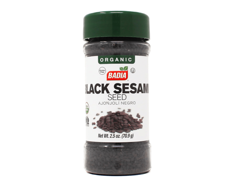 
Badia Organic Black Sesame Seed 2.5 oz – Whole Black Sesame Seeds for Cooking, Baking & Garnishing – Rich, Nutty & Crunchy Flavor
