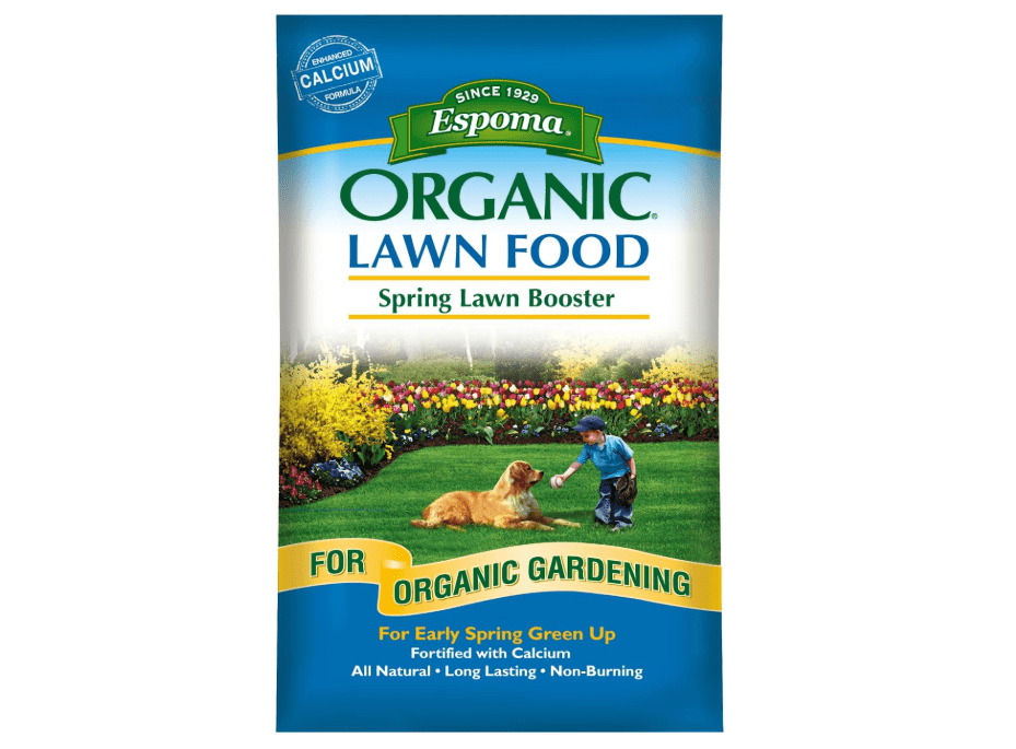  Espoma Organic Spring Lawn Booster 8-0-0 Natural & Organic Lawn Fertilizer. Long Lasting Slow-Release Nitrogen Enha