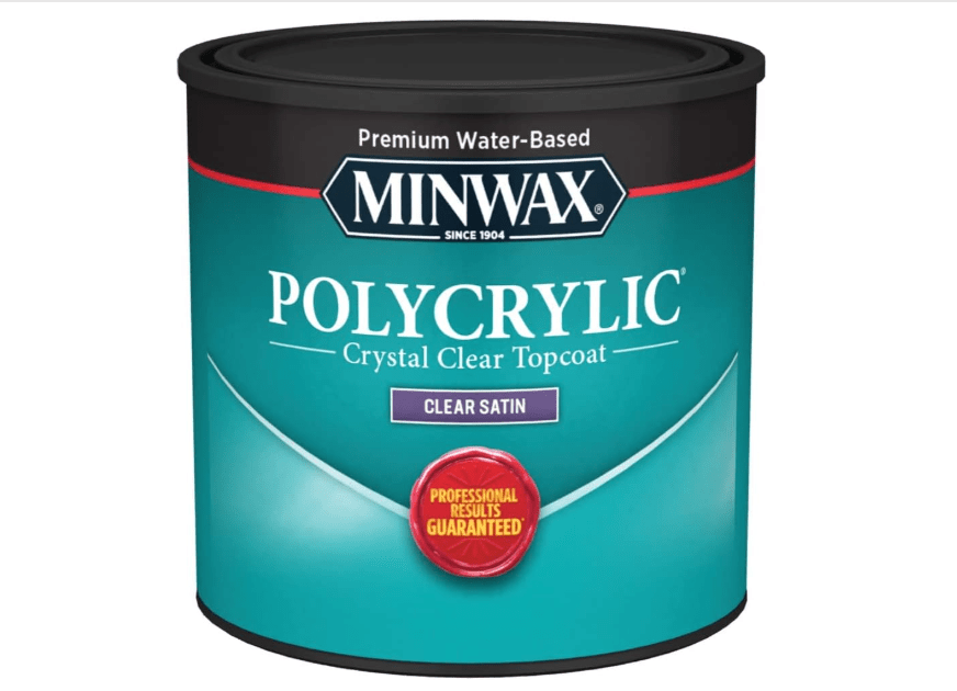 Minwax 233334444 Polycrylic Protective Wood Finish, Clear Satin, ½ Pin