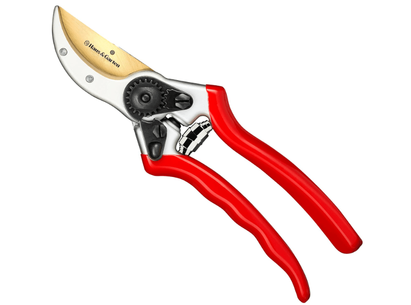 
Haus & Garten ClassicPRO 8.5" Professional Premium Titanium Bypass Pruning Shears - Use As Pruners, Garden Shears, Heavy Duty Handheld