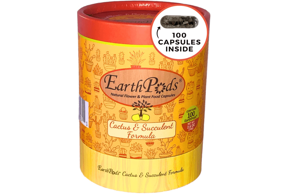 100 EarthPods - Bio Organic Succulent Fertilizer Spikes - Christmas Cactus Fertilizer Sticks - Succulent Plant Food - Prem