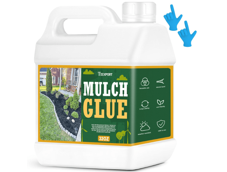 
Teexpert 32OZ Mulch Glue for Landscaping - Long-Lasting Pine Straw,Bark,Rubber Mulch,Rock,and Pea Gravel Glue Binder Stabilizer for Outdoor Gardens