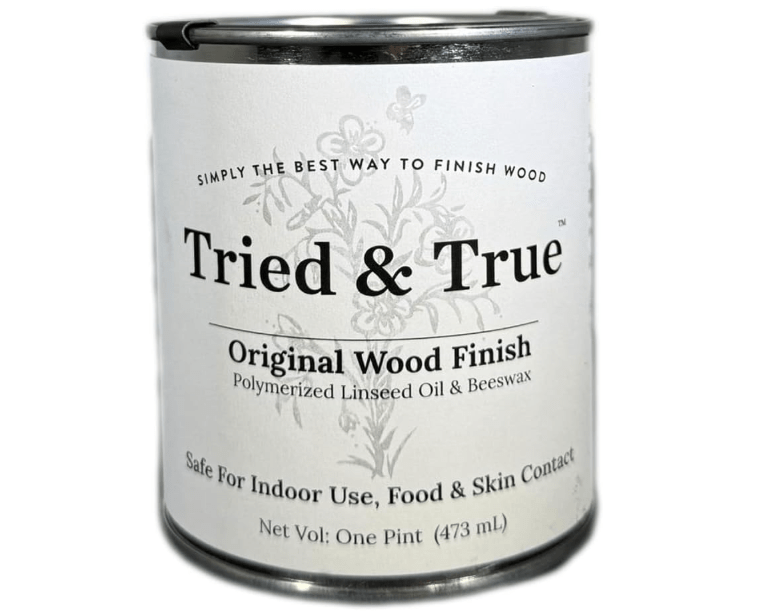 
Tried & True Original Wood Finish, Pint - Linseed Oil & Beeswax Blend, Ideal for All Woodwork, Long-Lasting Durability, Food Safe Sealer, Non-Toxic.