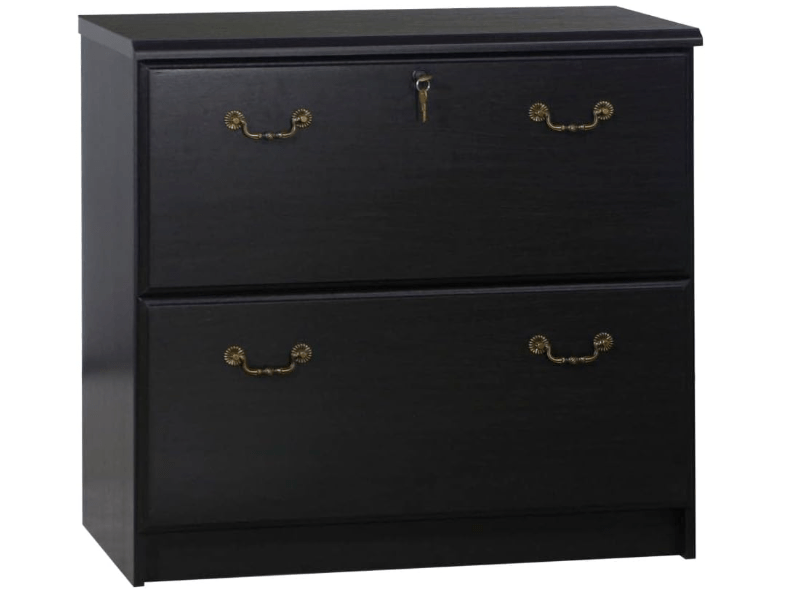 
Saint Birch Transitional Wood Lateral File Cabinet in Espresso