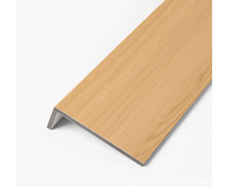 EXCLURA Wood Grain Window Sill Capping Fascia Cover, Wood Fibreboard Window Board for Plants, Square Edge Cill Cover for Home/Living Room/K