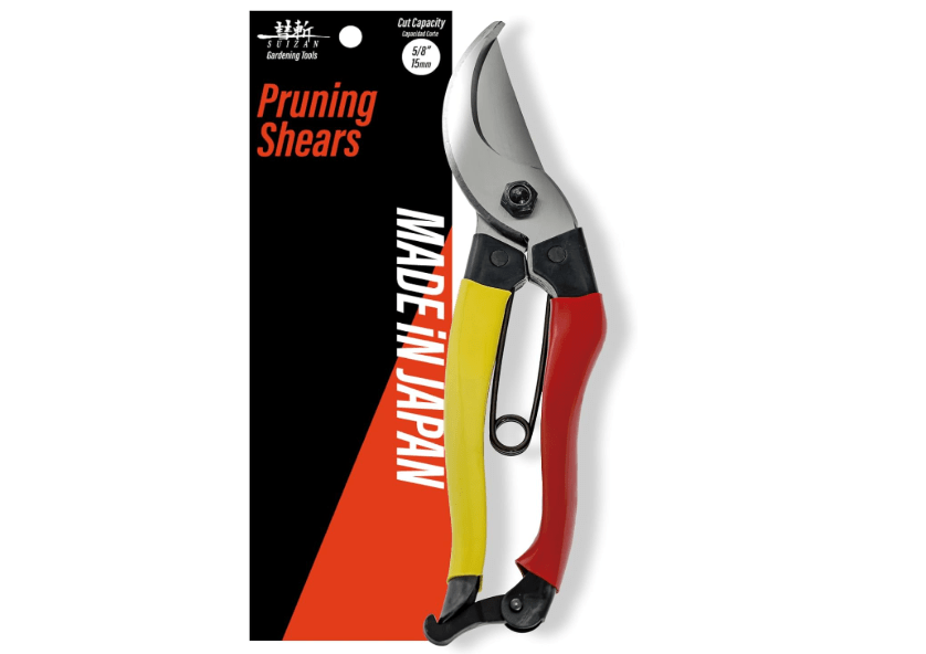 
SUIZAN Bypass Pruning Shears 8” - Professional Japanese Hand Pruners Garden Scissors Gardening Tools