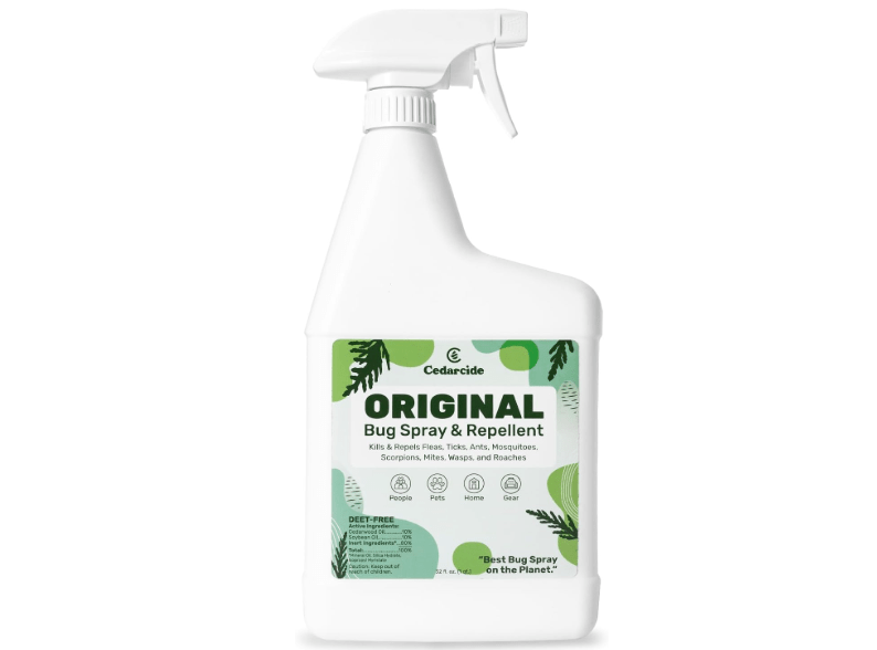  Cedarcide Original Bug Spray | Repel & Kill Fleas, Ticks, Mosquitoes, Mites, Ants & Chiggers | for use on People, Pets & Home 
