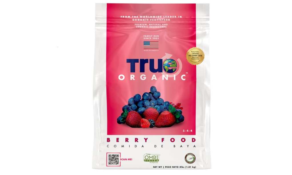 true Organic Berry Food – Organic Fertilizer for Acid-Loving Plants – 4lb Bag Covers 58 Sq. Ft.