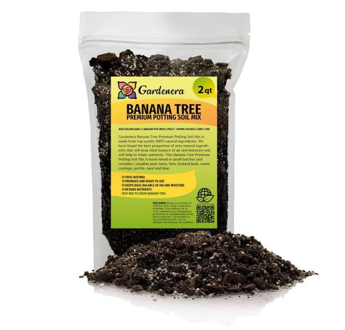 
Gardenera Organic Banana Tree Soil Mix - Specially Designed for Thriving Banana Plants - Nutrient-Rich Blend for Healthy Root Development and Lush Foliage