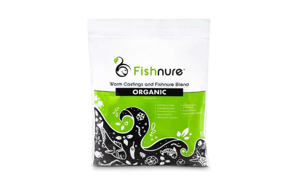 
Fishnure -8 lbs Organic Fertilizer Humus Compost Made from Worm Castings and Fish Manure Vermicompost - Odor Free - Indoor and Outdoor use - for Gardens