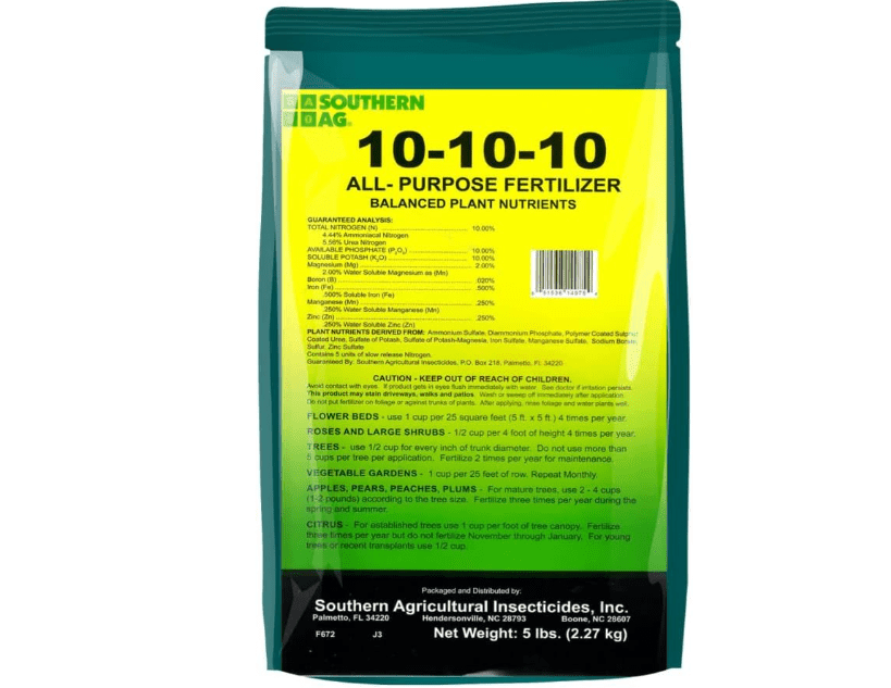  Southern Ag All Purpose Granular Fertilizer 10-10-10, 5 LB Size:
