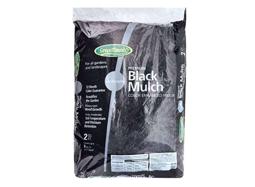 
OLDCASTLE LAWN & GARDEN 123456 Green Thumb Mulch, 2 cu. ft., Black